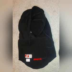 Snap On Tools Black Hooded Balaclava Fleece Extreme Cold Weather Hat Face Mask